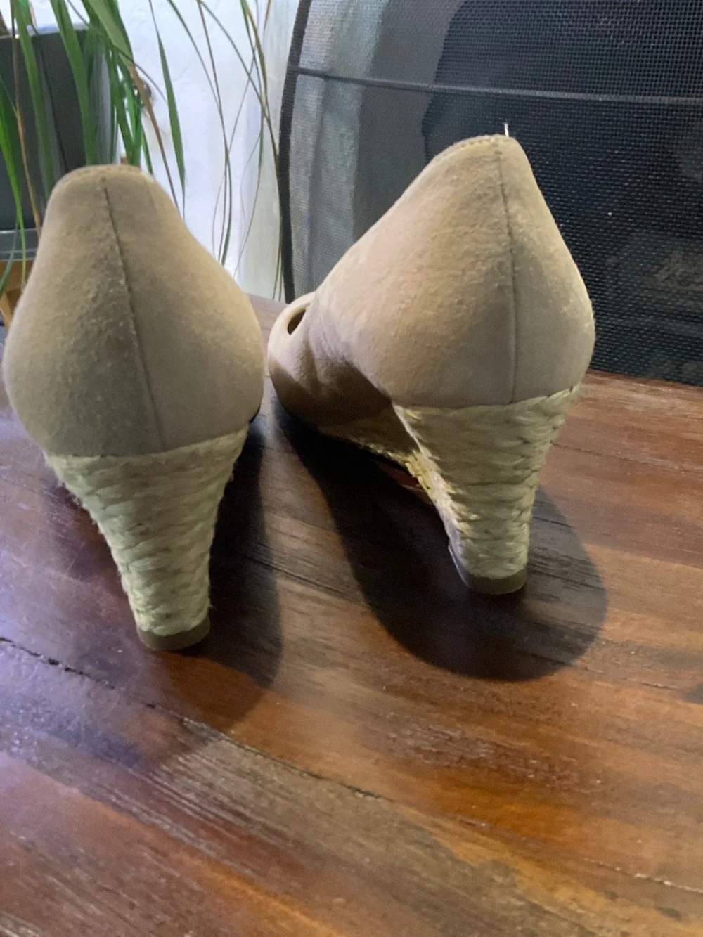LK Bennett Eevi Tan Suede Espadrilles Size EU 37/US 6.5/7